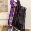 ASLING Pure Lawn Embroidered 3 Piece Suit with Diamond Print Dupatta - Image 29