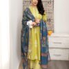 ASLING Pure Lawn Embroidered 3 Piece Suit with Diamond Print Dupatta - Image 2