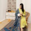 ASLING Pure Lawn Embroidered 3 Piece Suit with Diamond Print Dupatta - Image 3