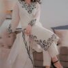 ASLING Pure Lawn Embroidered 3 Piece Suit with Diamond Print Dupatta - Image 6
