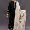 ASLING Pure Lawn Embroidered 3 Piece Suit with Diamond Print Dupatta - Image 10