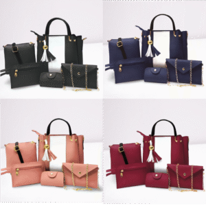 Stylish Ladies 5-Piece Shoulder Bag Set with Matching Accessories
