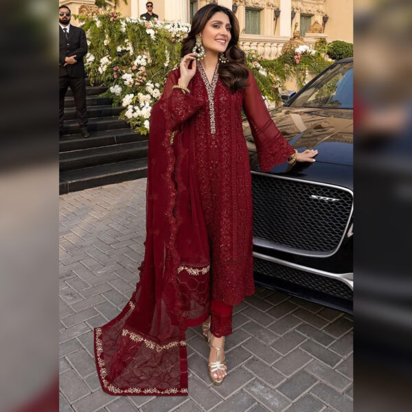 Full Embroidered Chiffon Suit