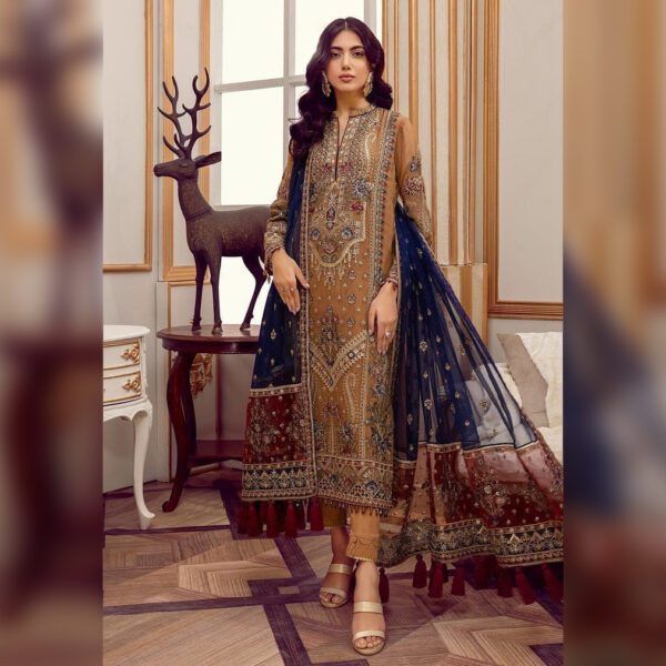 Embroidered Organza 3-PC Suit