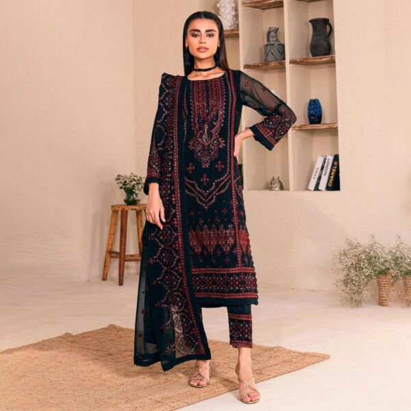 Soft chiffon fabric and shimmering