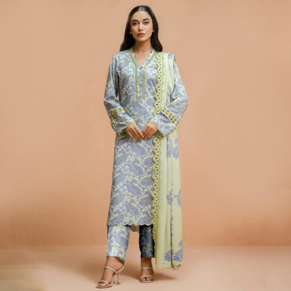 Digital Printed 3-Piece Lawn Suit