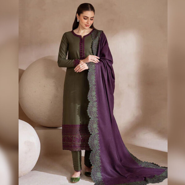 3-Piece Embroidered Lawn Suit