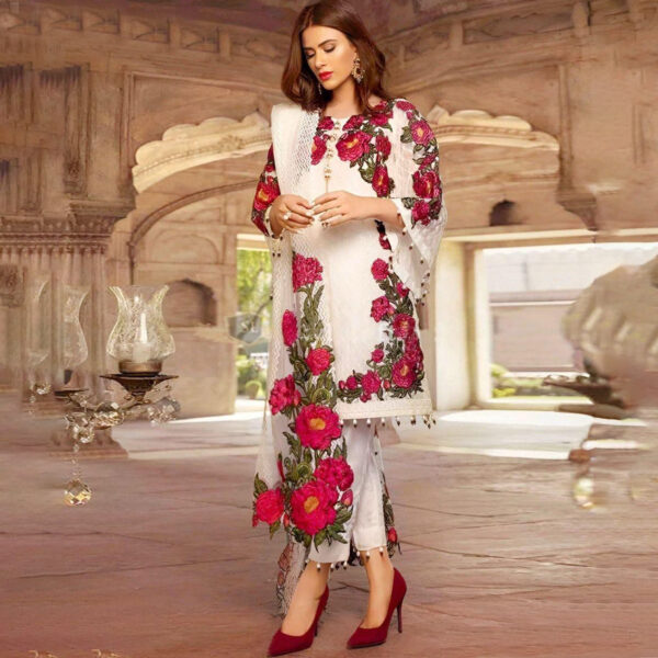 3-Piece Embroidered Lawn Suit