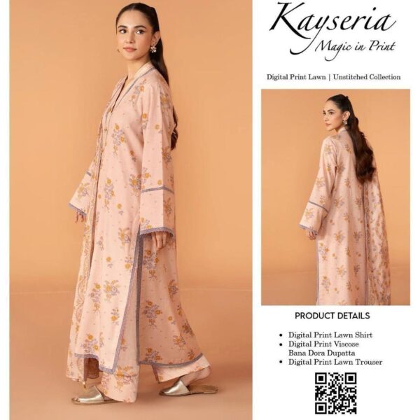 Digital Printed 3-Piece Lawn Suit
