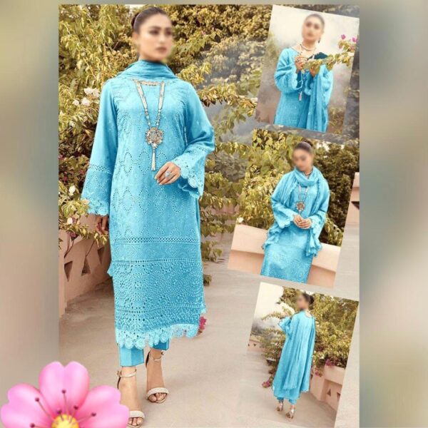 Chikankari Embroidered 3PC Suit