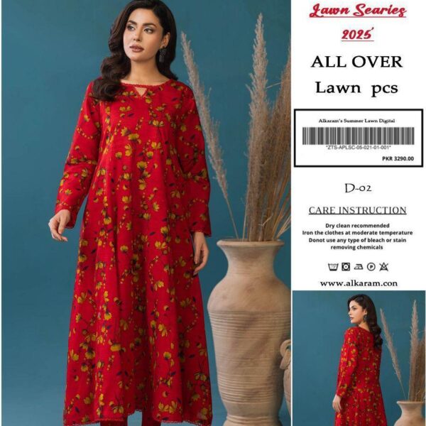 2-Piece Digital Printed Lawn