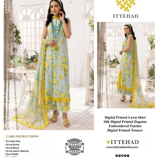 Sun Flower Printed Lawn 3PC