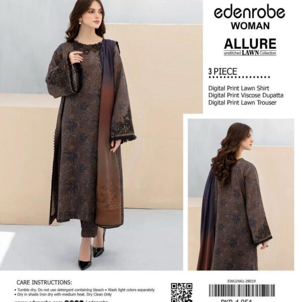 Digital Printed 3-Piece Lawn Suit