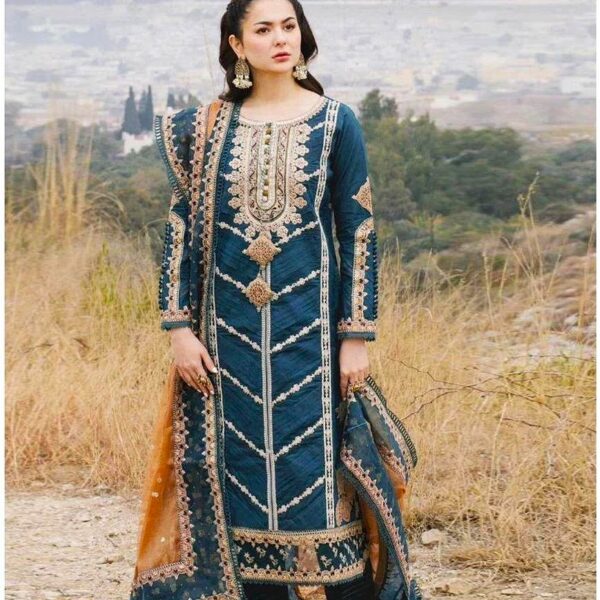 3-Piece Embroidered Lawn Suit
