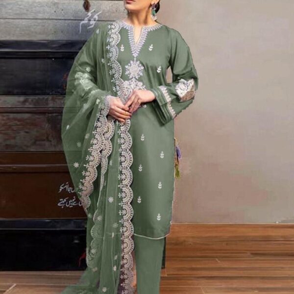 3-Piece Embroidered Lawn Suit