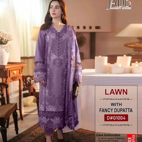 Embro Lawn Suit with Prntd Dupata