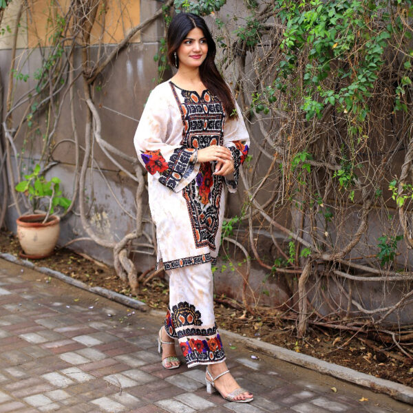 2-PC Stitched Swiss Lawn