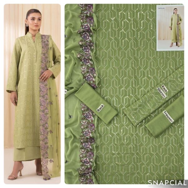 3PC Embroidered Lawn Suit