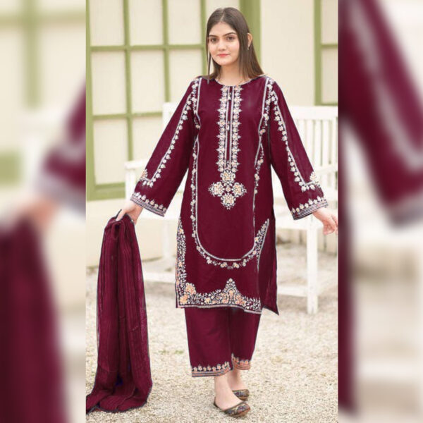 3PC Lawn Embroidered Suit