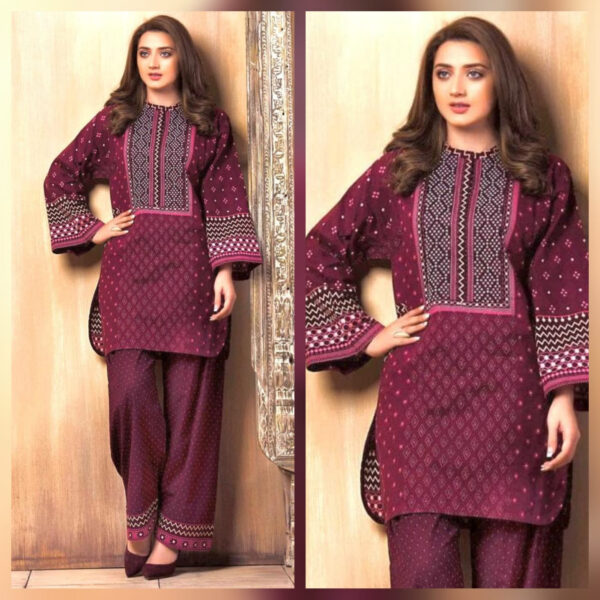 Embroidered Lawn Suit 2PC