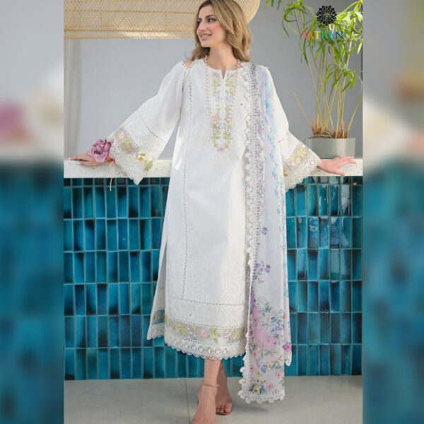 Lawn Embroidered 3 Piece