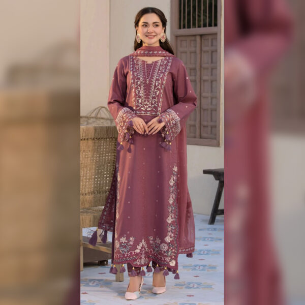 Lawn Embroidered 3 Piece