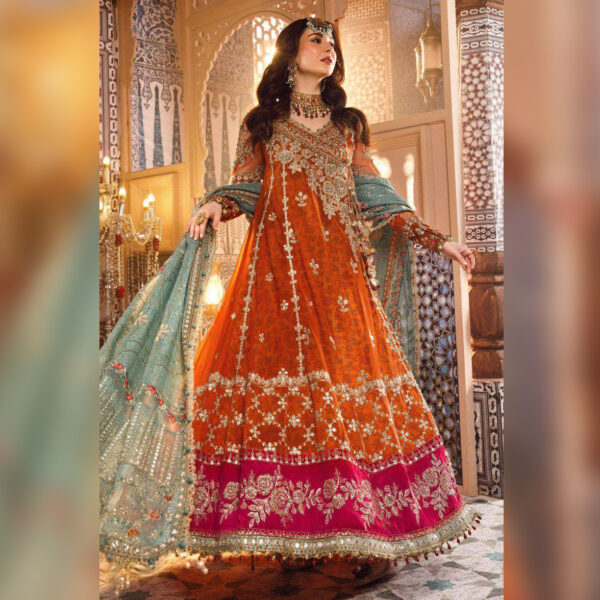 Maria B Wedding Angrakha Replica