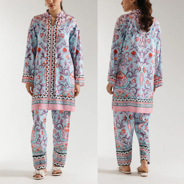 Stitched 2-Piece Printed Suit