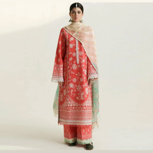 Winter Embroidered 3 Piece Suit